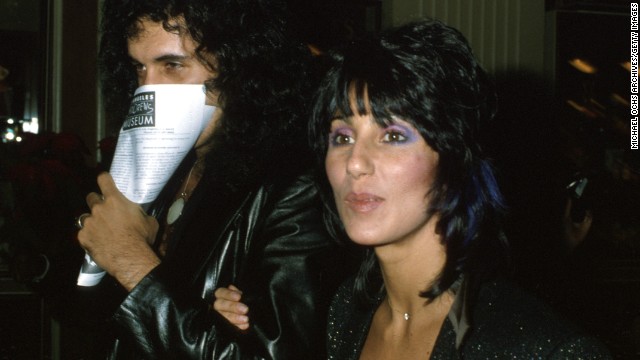 Among the contributors to Simmons' solo album was his girlfriend at the time, Cher. Here the couple attends the premiere of "Kramer vs. Kramer" in December 1979. 