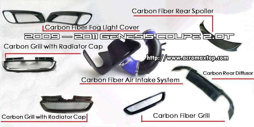Genesis Coupe Carbon Fiber Tuning Parts