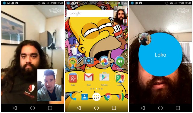 Skype update picture-in-picture video calls