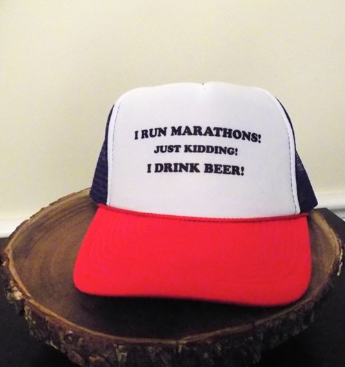 marathon runners don't drink beer