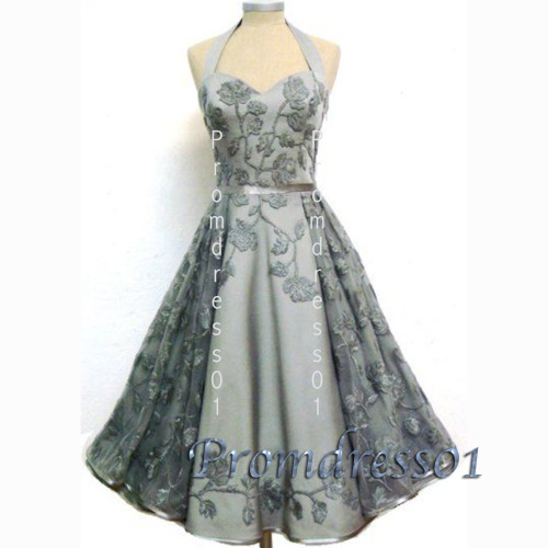 qwedding: Vintage tulle short prom dress