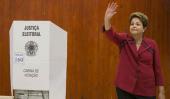 BRASIL. La presidenta Dilma Rousseff votó esta mañana (AP).