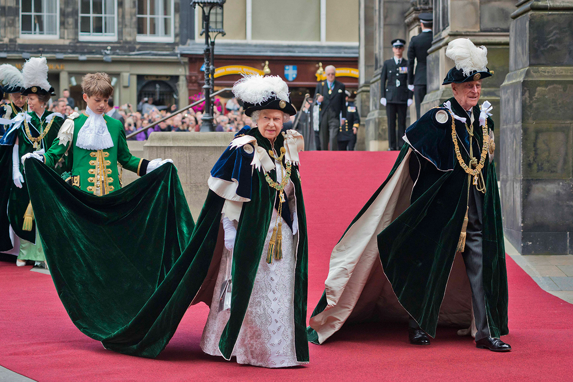 The Queen and Duke of Edinburgh attend the Thistle Service at St Giles' Cathedral in Edinburgh