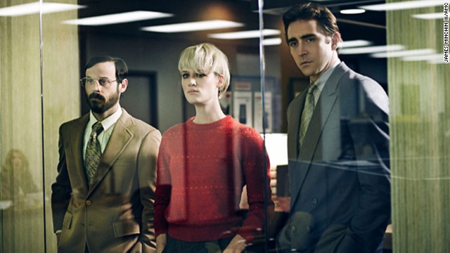 It's the 1980s, and IBM is enjoying success a year after releasing its personal computer. In AMC's "Halt and Catch Fire," a former IBM executive, Joe MacMillan (Lee Pace), right, decides to create a new competitive product with a new company and help from Gordon Clark (Scoot McNairy) and Cameron Howe (Mackenzie Davis). The first season just wrapped on AMC.