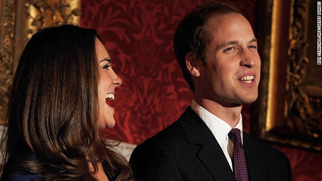 Middleton received the engagement ring that belonged to Prince William's late mother, Diana, Princess of Wales. The couple posed for photographers to mark their engagement in the State Rooms of St. James's Palace on November 16, 2010. 