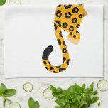 Cute Cartoon Facetious Leopard Kitchen Towel