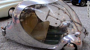 Odd egg: An unusual bubble car.