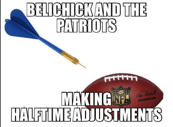 Halftime adjustments 32 Best Memes of the New England Patriots Allegedly Cheating With Deflated Balls
