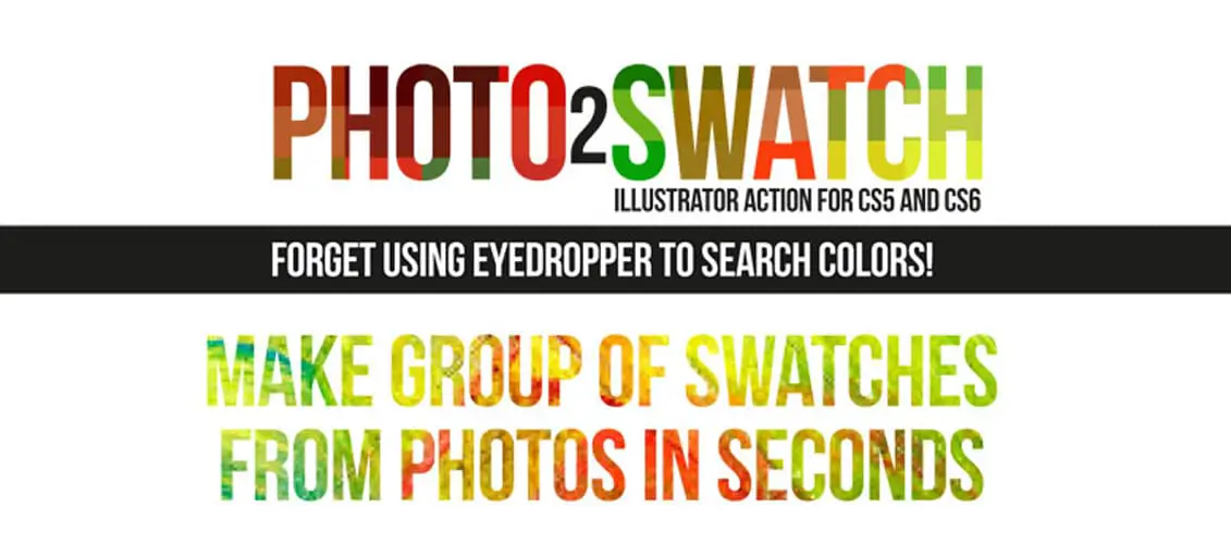 Photo to Swatch Color Finder Illustrator Action