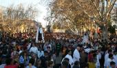 Las autoridades calculan que hubo 120 mil personas en la procesión (Gentileza Renata Fernández). 