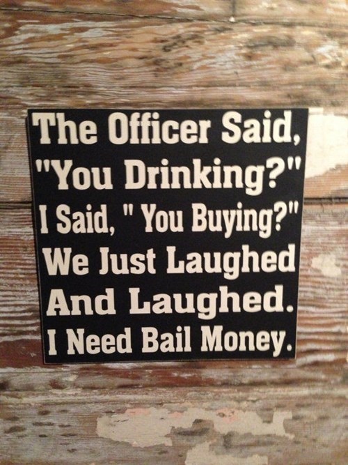 never joke with police