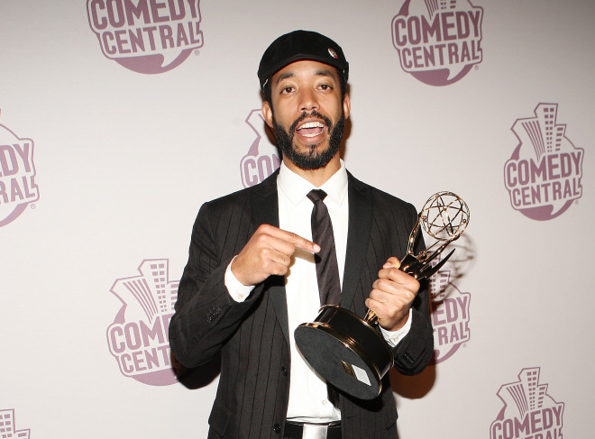 Wyatt Cenac attends the Comedy Central Emmy After Party Sunday, Sept. 21, 2008 in Los Angeles, California.