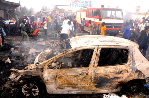 bomb blast at Terminus market in city of Jos