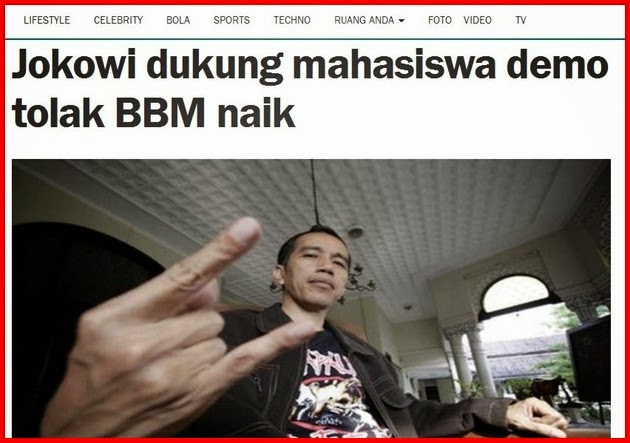 Jokowi Dukung Mahasiswa Demo Tolak BBM Naik