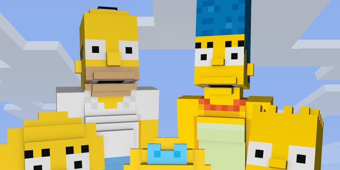 Soon You Can Play as the Simpsons in Minecraft for Xbox