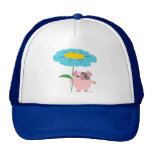 Cute Cartoon Pig With Gift (Blue) Hat