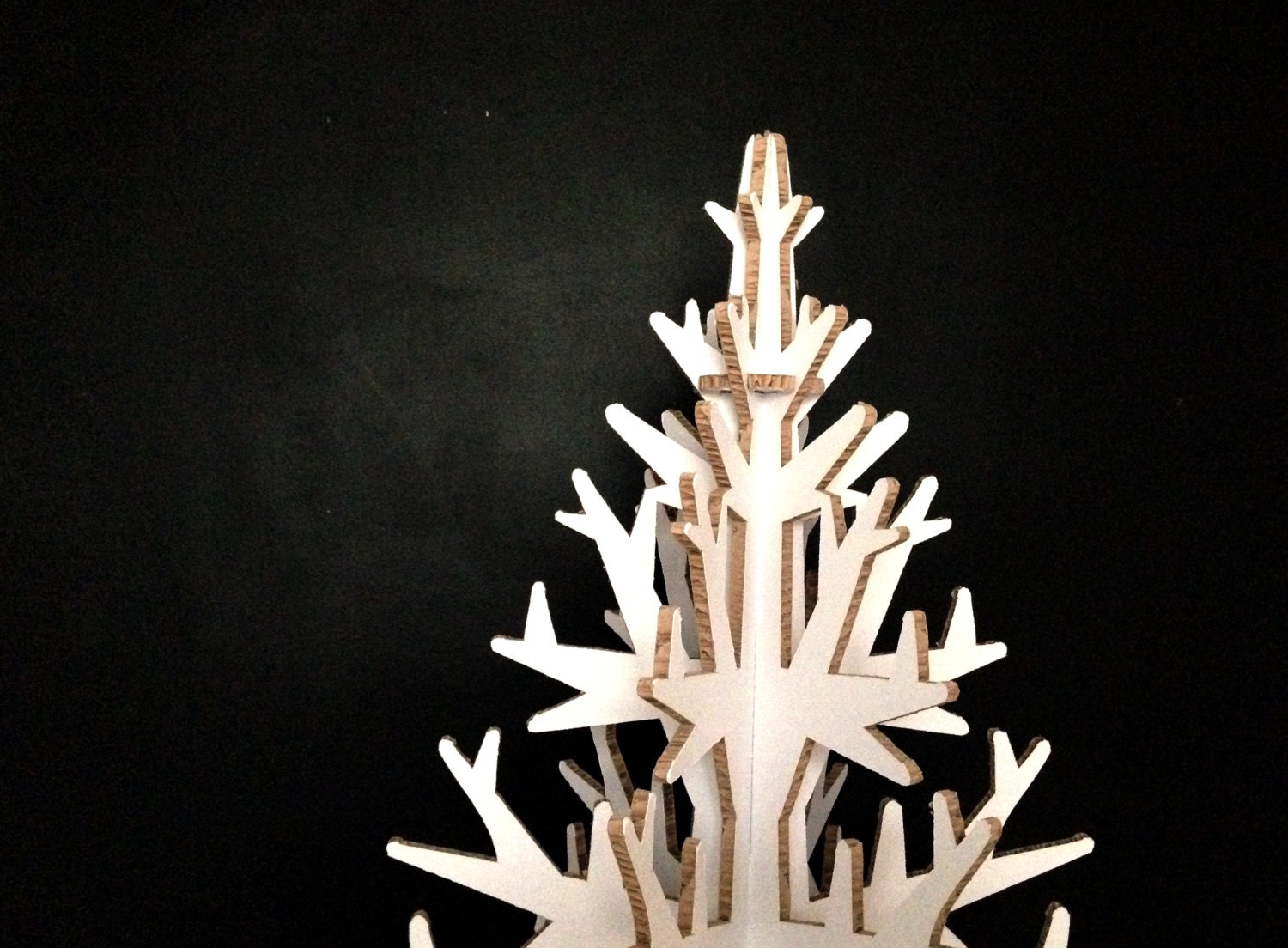 M size WHITE cardboard christmas tree
