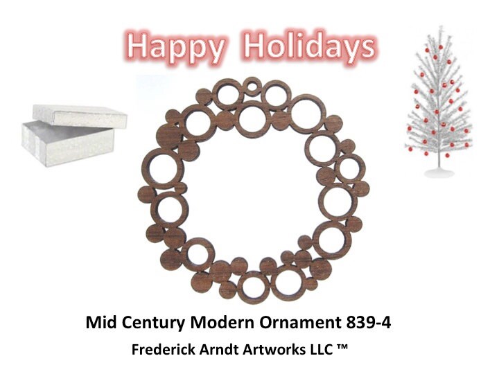 839-4 Mid Century Modern Ornament