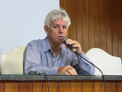 Paulo Schiff, presidente do Conselho do Santos (Foto: Bruno Giufrida)