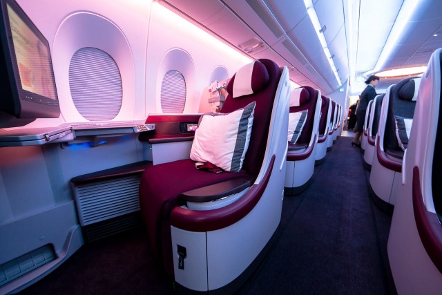 All business class seats offer direct aisle access Photo: Jacob Pfleger | AirlineReporter