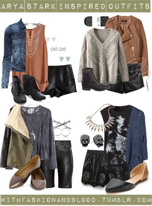Arya stark inspired outfits with requested shorts by...