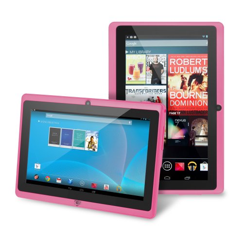 Chromo Inc® 7" Tablet Google Android 4.1 with Touchscreen, Camera, 1024x600 Resolution, Netflix, Skype, 3D Game Supported - Pink [New Model June 2014]