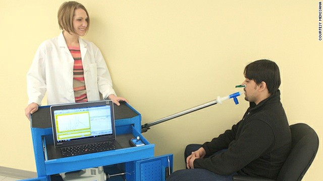 A breath-testing kit from U.S. company <a href='http://ift.tt/1zIJqq5' target='_blank'>Menssana</a>, currently going through clinical trials.