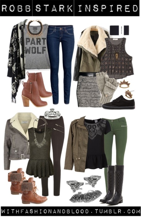 Robb inspired outfits for attending a book fair by...