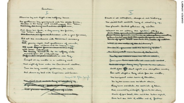 A long-lost notebook once owned by Dylan Thomas which includes drafts of some of his key poems has been rediscovered and put up for sale at <a href='http://ift.tt/JivcQv' target='_blank'>Sotheby's auction house</a> in London.