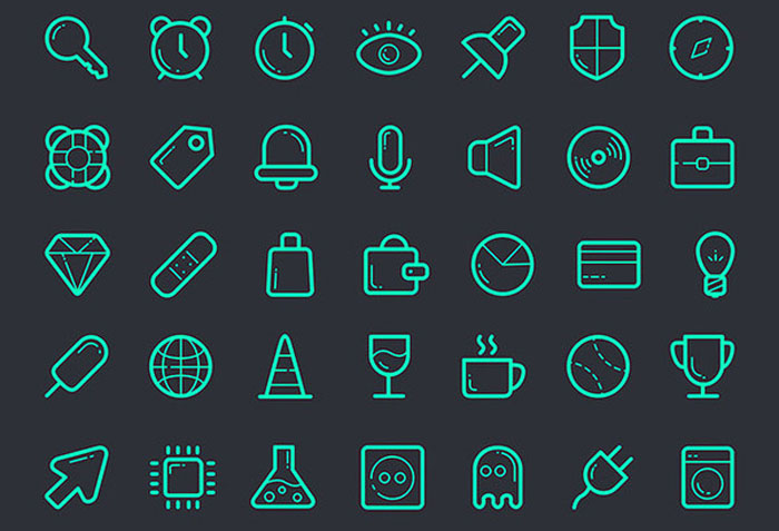 112 Outline PSD Icons