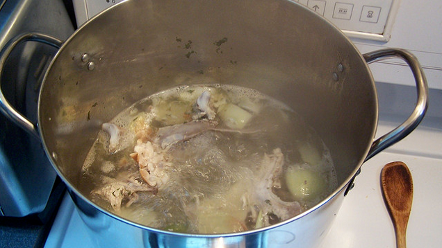Make a Simple Stock While You Do the Dishes After a Holiday Meal
