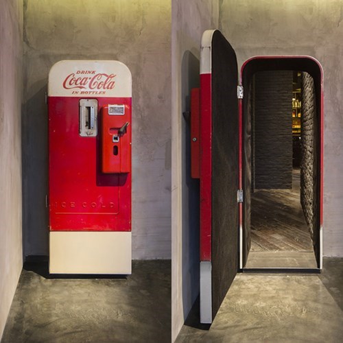 hidden bar image This Coke Machine is Hiding the Entrance to a Bar
