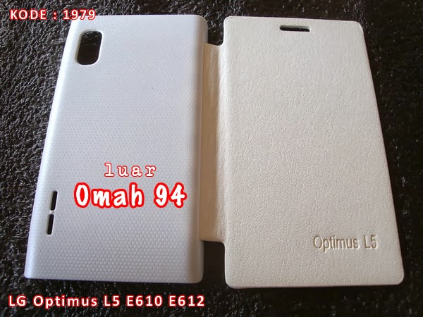 Jual Flip Cover Case LG Optimus L5 E 610 / E 612 Putih (White)
