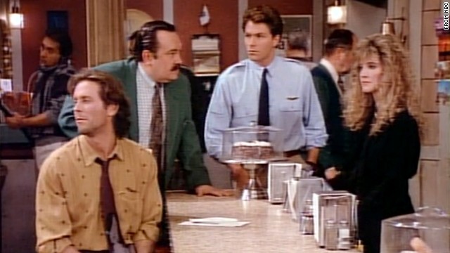 "Wings," with Tim Daly, center, and Steven Weber, left, was sort of the "also-ran" show during the "Cheers" heyday, but it was able to muster eight seasons.