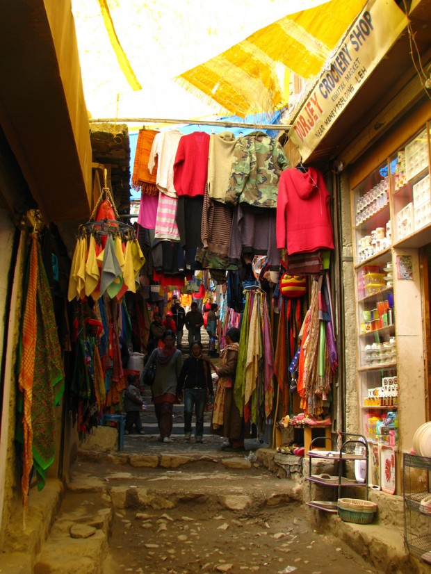 Market in Leh, Ladakh, India