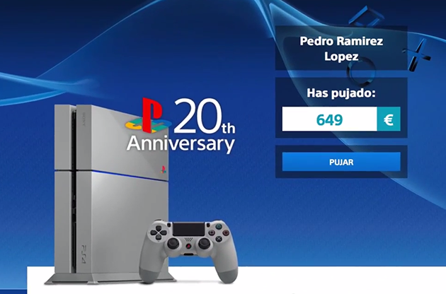 ¿Quieres una PS4 edición 20 aniversario? En España tendrás que pujar por ella