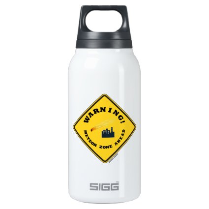 Warning! Meteor Zone Ahead (Diamond Yellow Sign) SIGG Thermo 0.3L Insulated Bottle