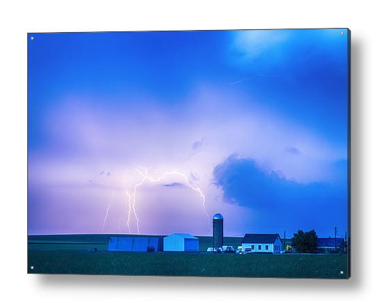 Colorado Country Lightning Storm Acrylic Print