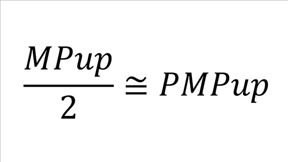 formula for determining perceptual megapixel 