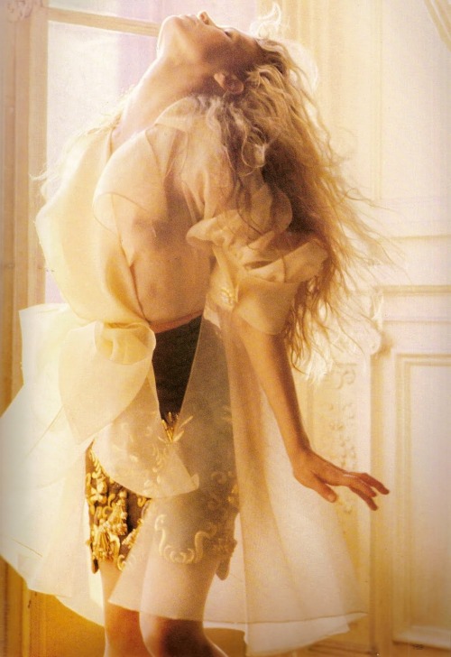 80s-90s-supermodels: “Kim Basinger’s Paris Couture”, VOGUE UK,...