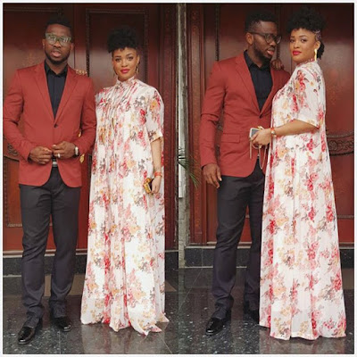 Check Out Adaeze Yobo & Hubby's Glam Outfits for Son Jayden's Dedication Party
