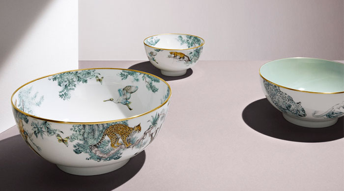 Hermès выпустил коллекцию "дикой" посуды