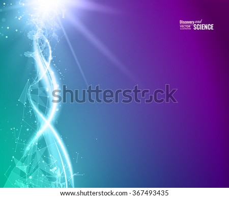Blue background with DNA.