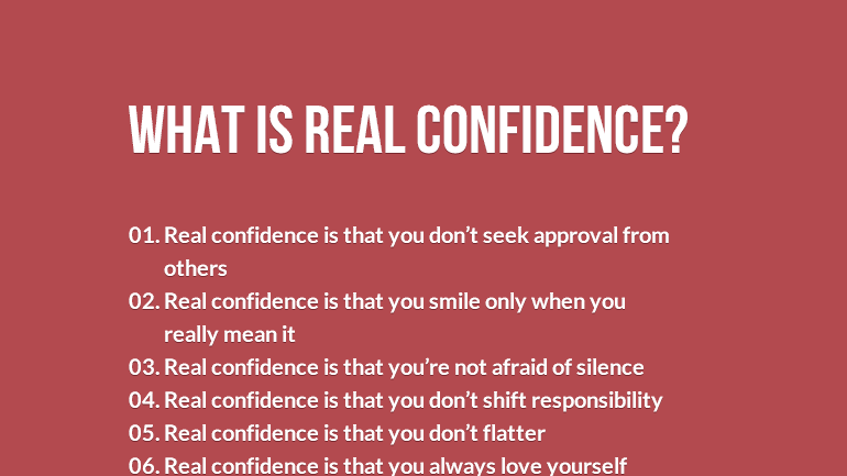 What is real confidence - feature image