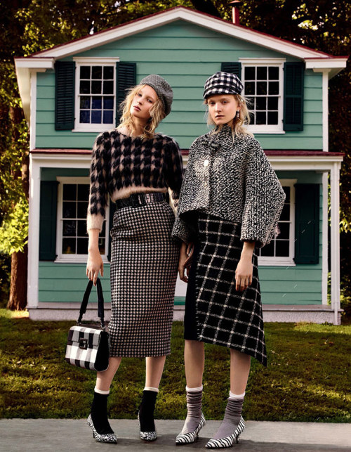 Maja Salamon & Nastya Sten for Vogue Japan January 2016