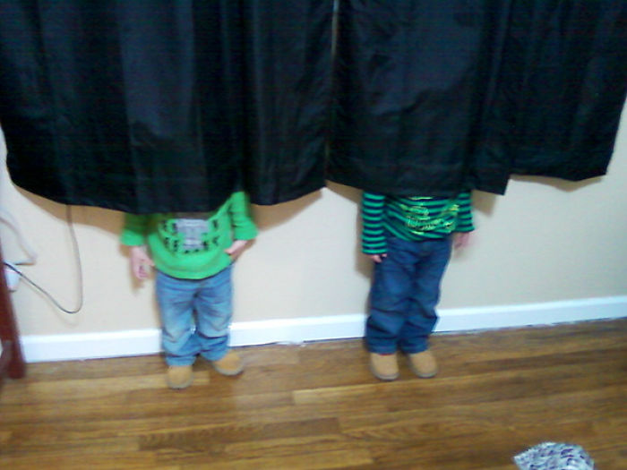 Boys And Their Infinate Toddler Wisdom Hiding From Mommy