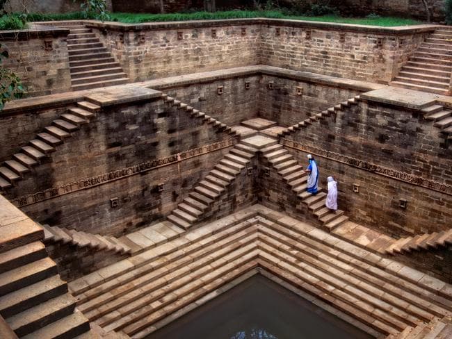 Steve McCurry: India exhibtion - Women in stepwell, Rajasthan Steve McCurry, 2002. Picture: Steve McCurry
