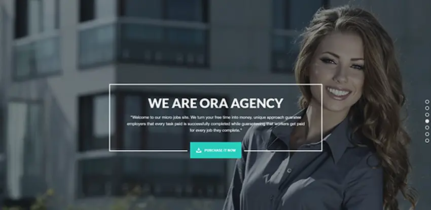 ORA - One Page Creative Agency Theme