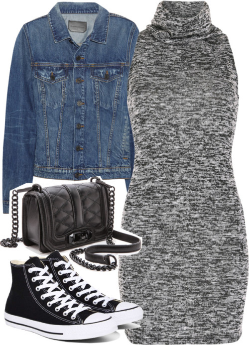 Outfit for autumn with Converse by ferned featuring a mini...