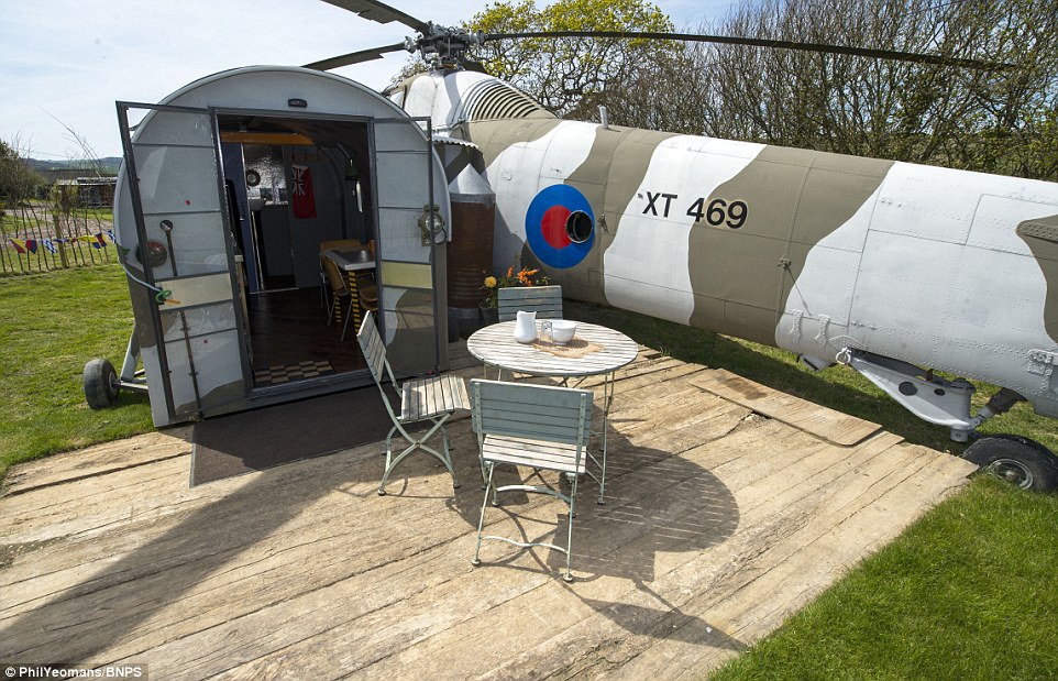 The new heli-pad has opened for business at Stewart's Windmill Campersite on the Isle of Wight